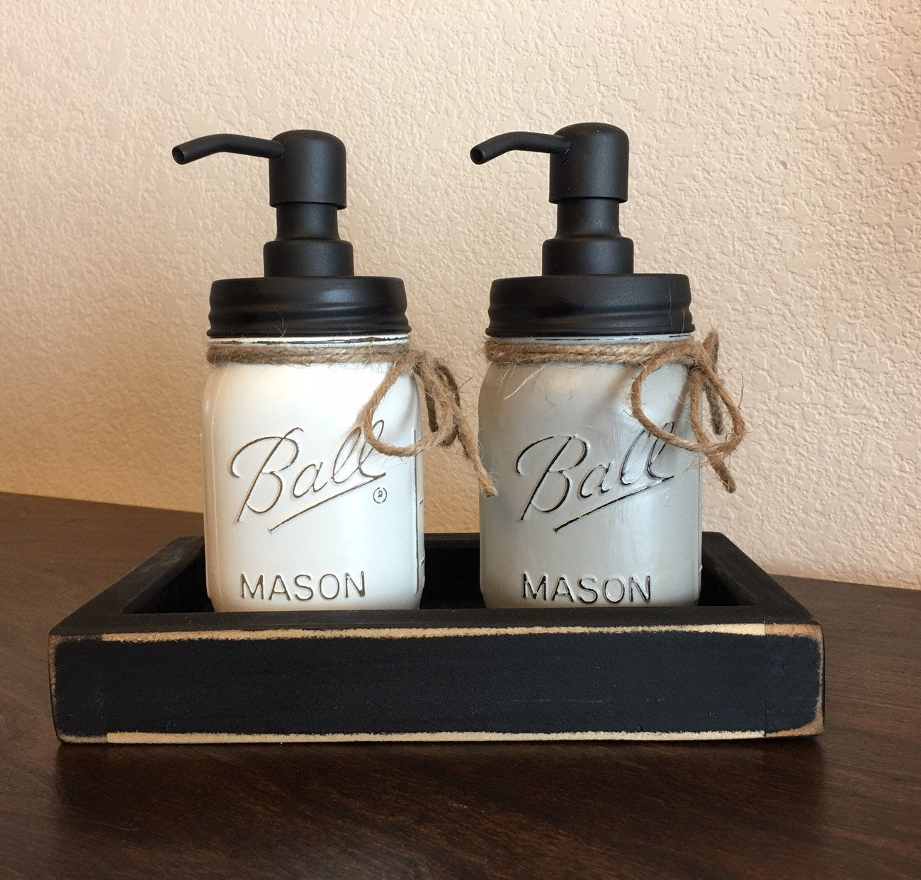 Soap on sale dispenser set