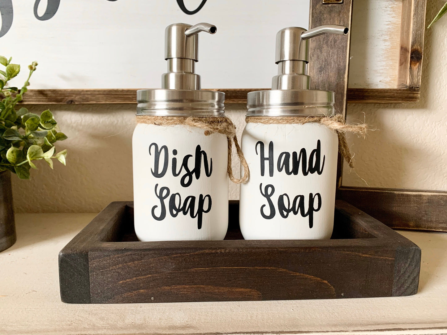 Hand and Dish Soap Dispenser for Kitchen Sink by - Farmhouse Kitchen Soap  Dispe