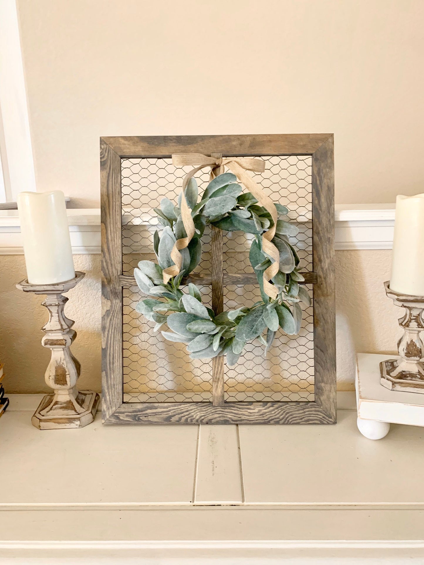 Chicken Wire Frame 24x36,Rustic Frame, Picture Frame, Rustic Decor,  Christmas Card Display, Reclaimed Wood, Christmas Gift, Gift for Her