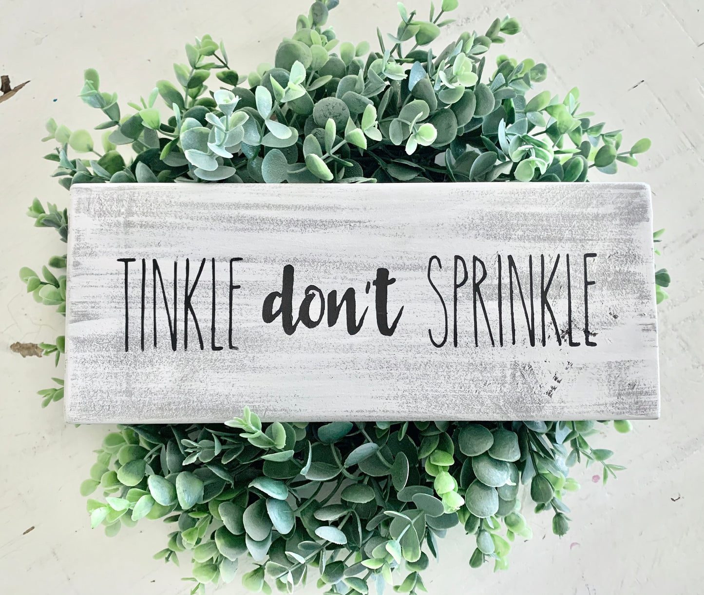 Tinkle don’t Sprinkle Bathroom Sign